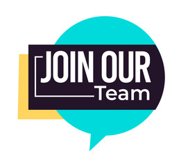 Job offer, join our team isolated icon, hiring