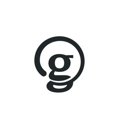 Letter G Logo Lettermark Monogram - Typeface Type Emblem Character Trademark