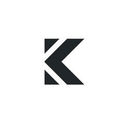 K Letter Logo Lettermark Monogram - Typeface Type Emblem Character Trademark