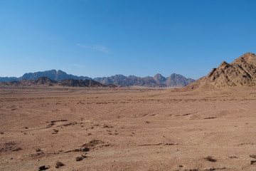 Sinai mountains in Egypt
