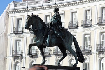 Obraz premium Estatua del rey Carlos III de España, Madrid