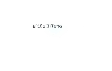 Erleuchtung Stempel auf Papier