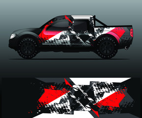 truck decal graphic wrap vector, abstract background