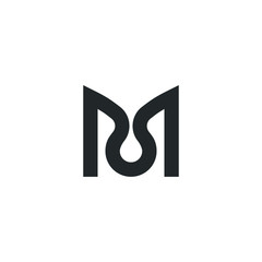 Letter M Logo Lettermark Monogram - Typeface Type Emblem Character Trademark