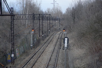Tory kolejowe na Górnym Śląsku, Śląsk. Krajobrazy Górnego Śląska. © Tomek