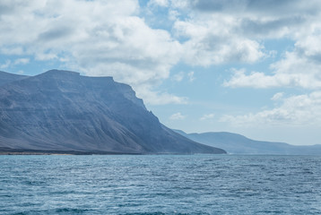 Naklejka na ściany i meble Seascape on island Lanzarote, Canary Islands