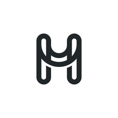 Letter M Logo Lettermark Monogram - Typeface Type Emblem Character Trademark