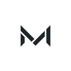 Letter M Logo Lettermark Monogram - Typeface Type Emblem Character Trademark
