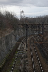 Tory kolejowe na Górnym Śląsku, Śląsk. Krajobrazy Górnego Śląska. © Tomek