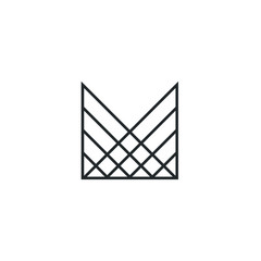 Letter M Logo Lettermark Monogram - Typeface Type Emblem Character Trademark