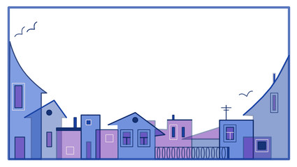 vector illustration of houses