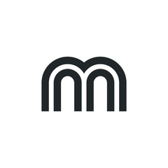 Letter M Logo Lettermark Monogram - Typeface Type Emblem Character Trademark