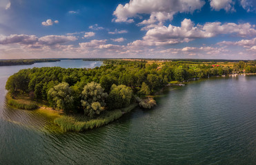 Jezioro Drawsko z lotu ptaka