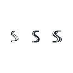 Letter S Logo Set Collection Lettermark Monogram - Typeface Type Emblem Character Trademark