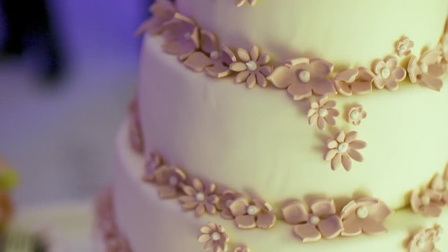 Wedding Cake at Wedding reception.