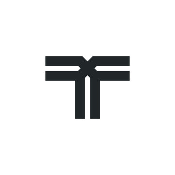 T Letter Logo Monogram Design Element Typeface Type Vintage Sign Emblem Typeset Combination Luxury Character Handmade Trademark Script Alphabet Elegant Decoration