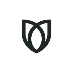 Letter U Logo Lettermark Monogram - Typeface Type Emblem Character Trademark