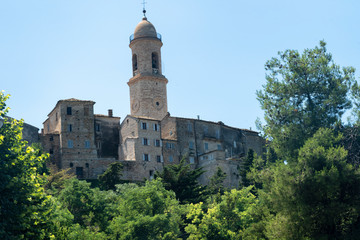 Petritoli, old village in Marches, Italy