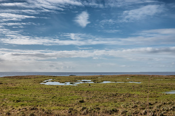 Wadden sea seen from Sneum Lockers near Esbjerg, Denmark