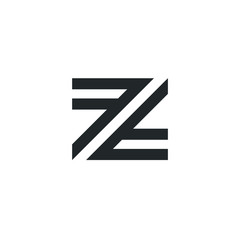 Z Letter Logo Monogram Design Element Typeface Type Vintage Sign Emblem Typeset Combination Luxury Character Handmade Trademark Script Alphabet Elegant Decoration