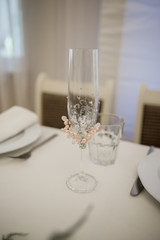 wedding table in a restaurant