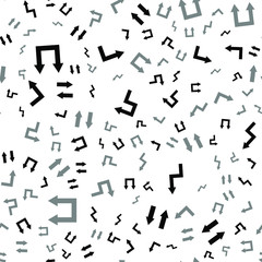 Seamless vector pattern with different arrows. Modern cursor illustration