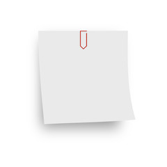 sheet with red clip
