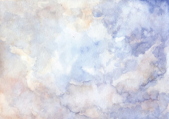 soft blue abstract watercolor texture background