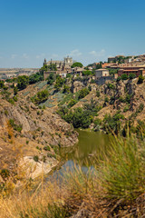 Fototapeta na wymiar Spanish province. Panoramic cityscape of Toledo, Spain