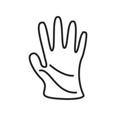 gloves gardening icon design, flat style icon collection