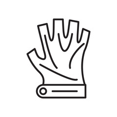 glove icon design, flat style icon collection