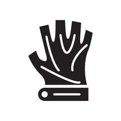 glove icon design, flat style icon collection