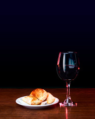 Naklejka premium Patty with wine