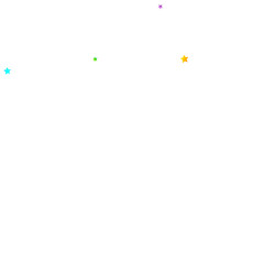 Rainbow Festive Confetti. Carnival Star Falling.