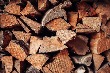 Wood pile texture