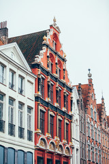 Colorful buildings in Bruges
