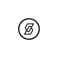 S initial logo company name