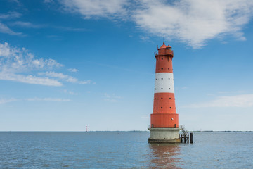 Leuchtturm Arngast bei Wilhemshaven, Niedersachsen, Deutschland