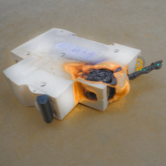 Electric meter appliance melted