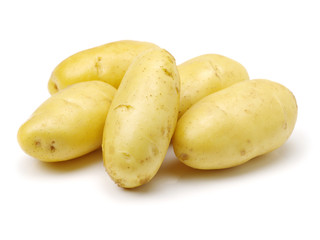New potato isolated on white background 