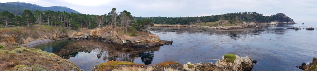 Panoramic view on coastline of Big Sur, California