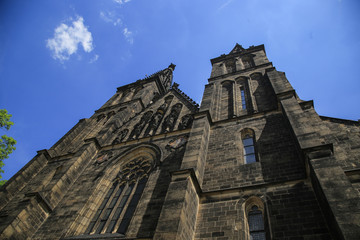 Fototapeta na wymiar Cathedral of Saints Peter and Paul, Prague, Czech Republic