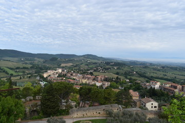Fototapeta na wymiar Image of View of San Gimignano in Italy