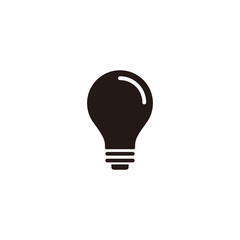 Simple lamp flat icon design vector
