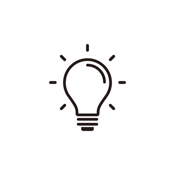 Simple lamp flat icon design vector