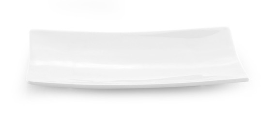 white plate isolated on white background
