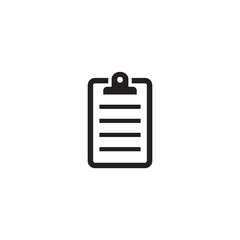 Simple clipboard flat icon design vector