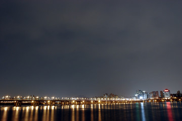 Fototapeta premium Night view of Seoul, South Korea.