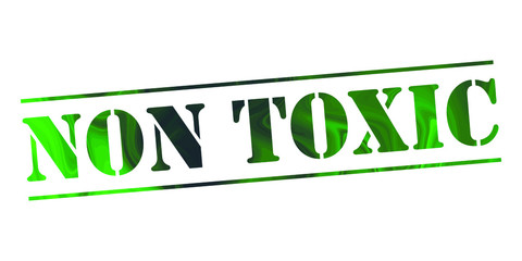  non toxic Vector stamp. White isolated