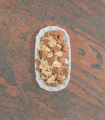 Vital Müsli in einer weißen Schale für die Foodfotografie